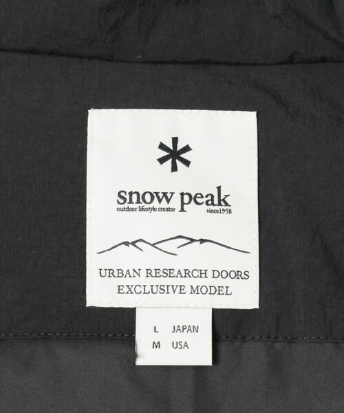 URBAN RESEARCH DOORS(アーバンリサーチドアーズ)の「『別注』Snow Peak Apparel×DOORS N/T Insulation Jacket(テーラードジャケット・メンズ・BLACK/CHACOAL/BROWN・M/L/XL)」の21枚目の写真