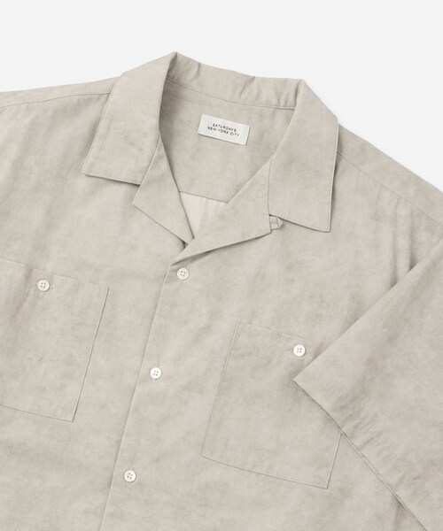 Saturdays NYC(サタデーズ ニューヨークシティ )の「Canty Open Collar SS Shirt(シャツ/ブラウス・レディース・チャコール/ライトグレー/ベージュ/ブルー・L/M/S/XL)」の21枚目の写真