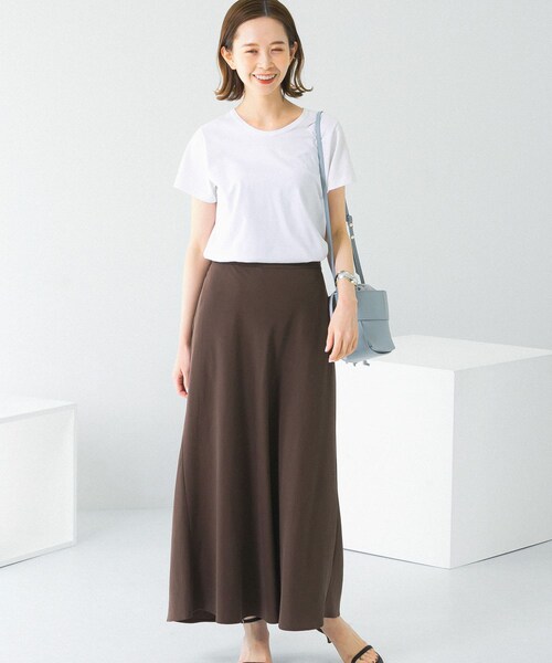 URBAN RESEARCH ROSSO（アーバンリサーチロッソ）の「リネンフレアーナロースカート（スカート・レディース・red/ivory/green/brown・36/38）」の16枚目の写真