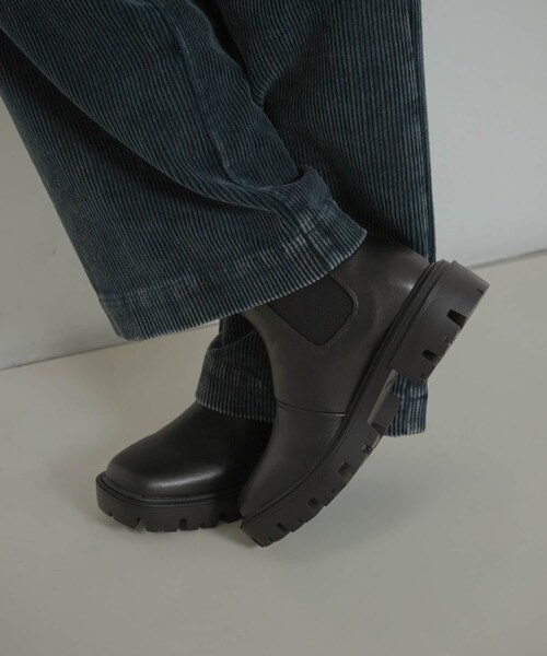 SENSE OF PLACE by URBAN RESEARCH（センスオブプレイスバイアーバンリサーチ）の「トラックソールサイドゴアブーツ（ブーツ・メンズ・BLACK・26/27/28）」の6枚目の写真