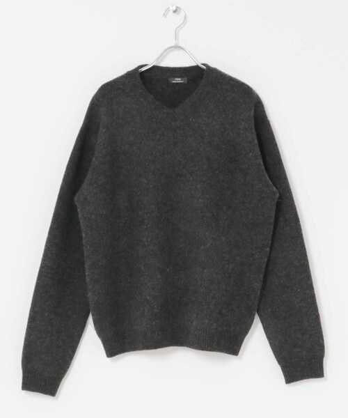 ITEMS URBANRESEARCH（アイテムズ アーバンリサーチ）の「タスマニア メリノウール100 Vネックニット（ニット/セーター・メンズ・WHT/BEG/MTD/DARK BLUE/BGD/CHA・M/L）」の22枚目の写真