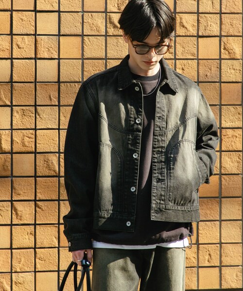 SENSE OF PLACE by URBAN RESEARCH(センスオブプレイスバイアーバンリサーチ)の「『ユニセックス』『セットアップ対応』ヴィンテージライクデニムブルゾン(デニムジャケット・メンズ・D.INDIGO/BLACK・M/L)」の6枚目の写真