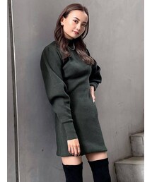 EMODA | タックショルダーニットワンピース(ワンピース)