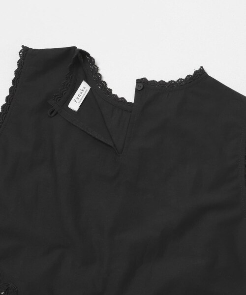 THE GOODLAND MARKET（ザグッドランドマーケット）の「FANAKA　レースノースリーブプルオーバー（シャツ/ブラウス・レディース・WHITE/BLACK・Free）」の20枚目の写真
