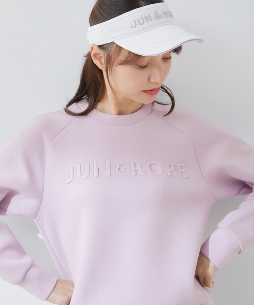 ROPE'（ロペ）の「ダンボールニットエンボスロゴ長袖プルオーバー（スウェット・レディース・グレー/ネイビー/ラベンダー・L/M/S）」の20枚目の写真