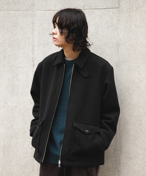 URBAN RESEARCH DOORS(アーバンリサーチドアーズ)の「ウールブレンドハリントンジャケット(テーラードジャケット・メンズ・MOCHA/BLACK・M/L)」の13枚目の写真