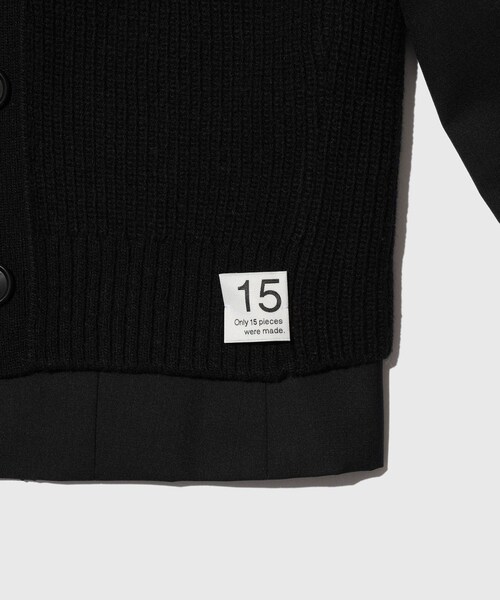ADAM ET ROPE'(アダムエロペ)の「【RE;CODE/リコード】Knit Layered Jacket(その他アウター・レディース・ブラック・S)」の6枚目の写真