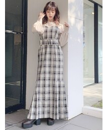 dazzlin | キャミクロスプリーツジャンスカ(ジャンパースカート)