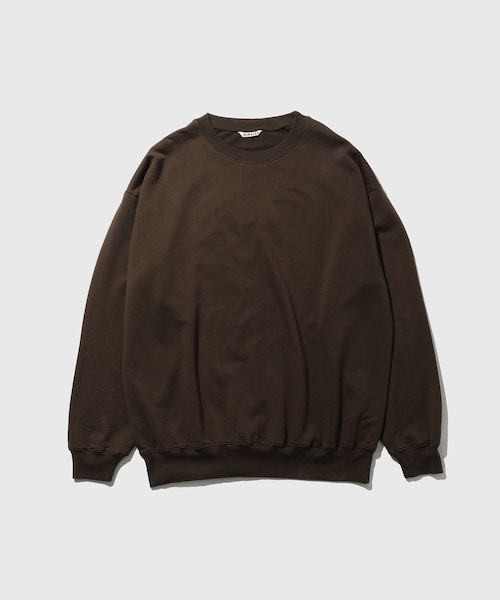 ADAM ET ROPE'(アダムエロペ)の「【AURALEE/オーラリー】SUPER HIGH GAUG SWEAT P/O(スウェット・メンズ・ダークブラウン/ワイン・3/4/5)」の5枚目の写真