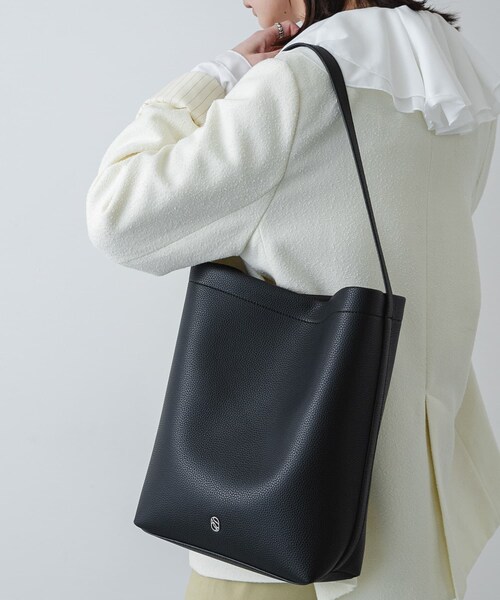 SENSE OF PLACE by URBAN RESEARCH(センスオブプレイスバイアーバンリサーチ)の「バケツバッグ(ショルダーバッグ・レディース・BLACK/IVORY/BROWN・One)」の15枚目の写真