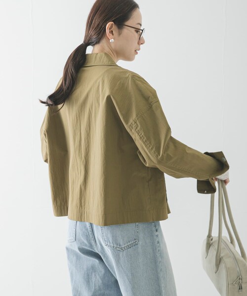 URBAN RESEARCH（アーバンリサーチ）の「コットンナイロンジップブルゾン（ブルゾン・レディース・KHAKI/IVORY・FREE）」の19枚目の写真
