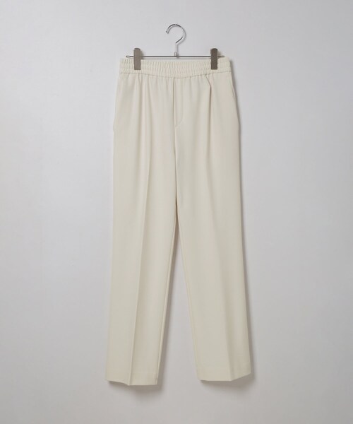 ROPE'(ロペ)の「【高評価】裏起毛ドロストリラックスパンツ/セットアップ対応(その他パンツ・レディース・オフホワイト/グレー・38/36)」の4枚目の写真