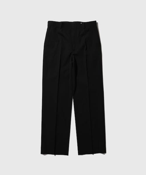 ADAM ET ROPE'(アダムエロペ)の「【AURALEE/オーラリー】LIGHT WOOL MAX GABARDINE SLACKS(スラックス・メンズ・ブラック/ダークブラウン・3/4/5)」の2枚目の写真