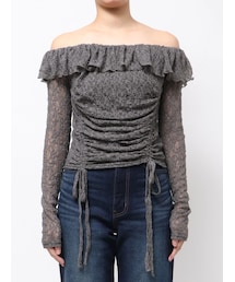EMODA | オフショルダーギャザートップ(Tシャツ/カットソー)