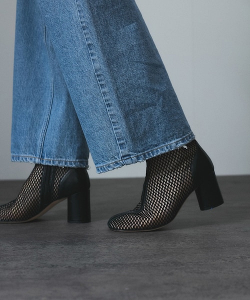 ADAM ET ROPE'(アダムエロペ)の「【PELLICO SUNNY(ペリーコ サニー)】メッシュブーツ(ブーツ・レディース・ブラック/ホワイト系・36/37/38)」の12枚目の写真