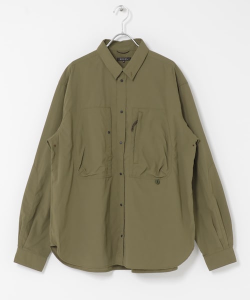 EKAL（エカル）の「HIKE SHIRTS（シャツ/ブラウス・メンズ・Black/Olive・M/L/XL）」の2枚目の写真