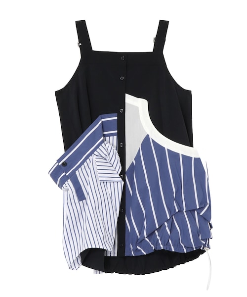 UN3D.(アンスリード)の「DECONSTRUCTION DOCKING SHIRT CAMISOLE(シャツ/ブラウス・レディース・ホワイト/ブラック/ネイビー/ミックス・36/38)」の11枚目の写真