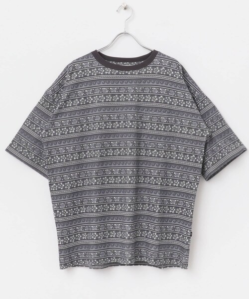 URBAN RESEARCH Sonny Label（アーバンリサーチサニーレーベル）の「MAGIC NUMBER　FLOWER BORDER T-SHIRTS（Tシャツ/カットソー・メンズ・BLACK/BLUE・M/L）」の5枚目の写真