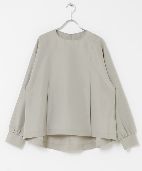 URBAN RESEARCH DOORS（アーバンリサーチドアーズ）の「タックフレアペプラムブラウス（シャツ/ブラウス・レディース・GREGE/BLACK・Free）」の6枚目の写真