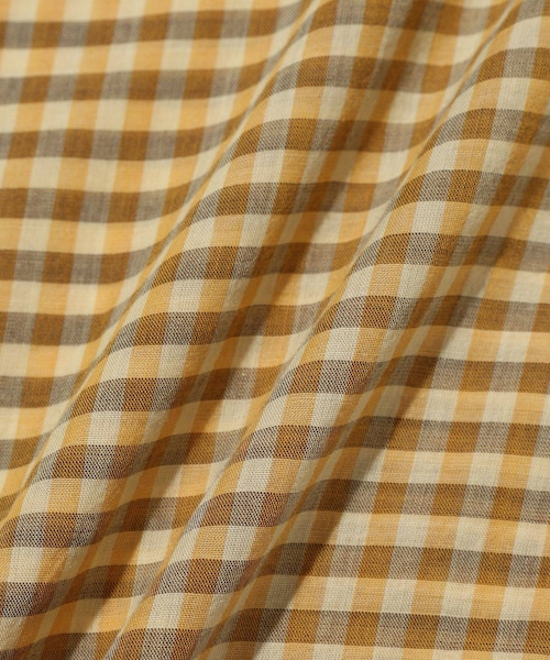 ADAM ET ROPE'（アダムエロペ）の「【AURALEE/オーラリー】AIRY LIGHT COTTON CHECK BIG SHIRT（シャツ/ブラウス・メンズ・ダークブラウン/イエロー・3/4）」の16枚目の写真