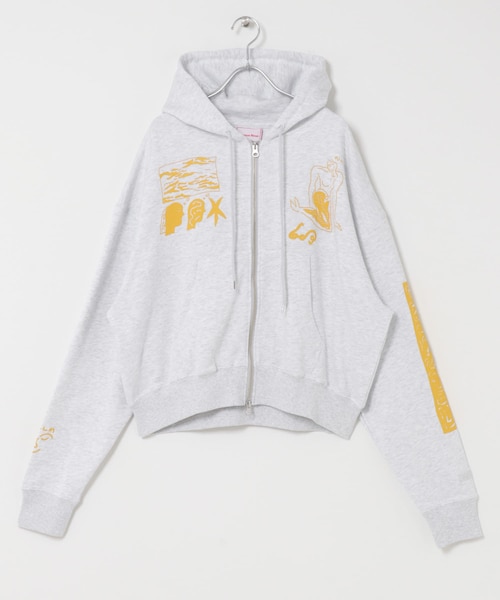 URBAN RESEARCH DOORS(アーバンリサーチドアーズ)の「Common Noun NORAHIジップパーカー(パーカー・レディース・BLACK/GRAY・M)」の2枚目の写真