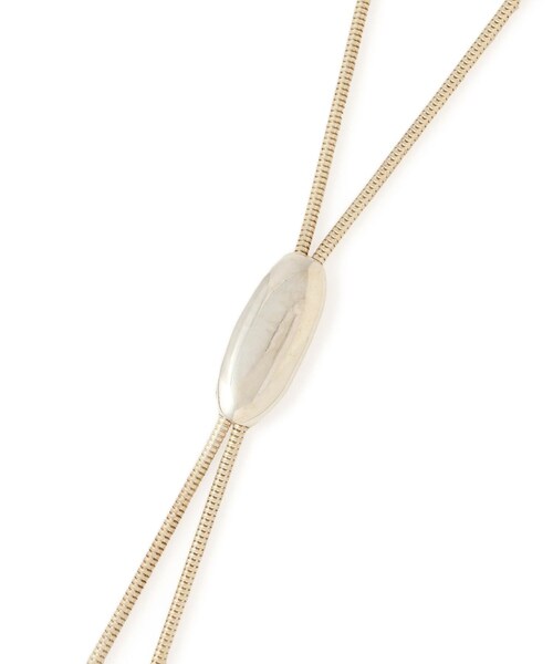 ADAM ET ROPE'(アダムエロペ)の「【EO(イオ)】Loop tie necklace(ネックレス・レディース・シルバー・F)」の7枚目の写真