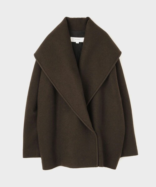 ROPE'（ロペ）の「【GIA STUDIOS（ジア・ストゥディオス）】SHORT COAT｜コート（その他アウター・レディース・ダークブラウン系・S）」の2枚目の写真