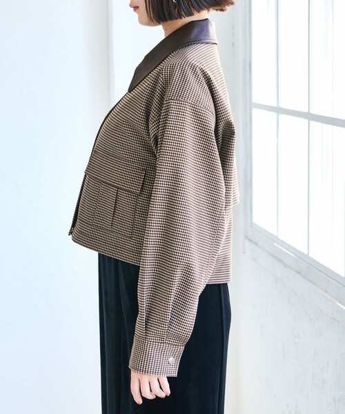 VIS（ビス）の「ショートカバーオールジャケット（カバーオール・レディース・ブラウン系/ベージュ・F）」の18枚目の写真