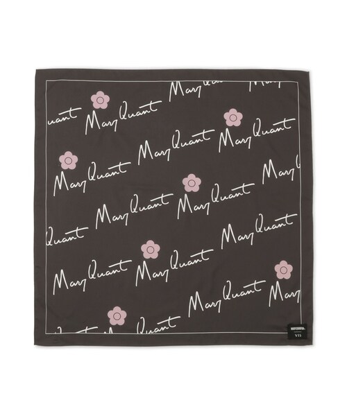VIS(ビス)の「【MARY QUANT×VIS】アソートスカーフ 70×70(バンダナ/スカーフ・レディース・チャコール/キナリ・F)」の6枚目の写真