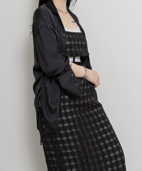 THE GOODLAND MARKET（ザグッドランドマーケット）の「&her　Layered Lace Onepiece（ワンピース・レディース・WHITE/BLACK・FREE）」の16枚目の写真