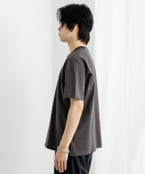 SENSE OF PLACE by URBAN RESEARCH（センスオブプレイスバイアーバンリサーチ）の「company logo short-sleeve t-shirts A（Tシャツ/カットソー・メンズ・OFF WHITE/CHARCOAL/LIME・M/L）」の18枚目の写真