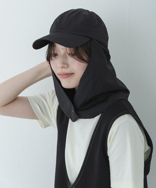 URBAN RESEARCH Sonny Label（アーバンリサーチサニーレーベル）の「UVカットサンシェードハット（キャップ・レディース・ブラック/Lブラウン/ベージュ・One）」の5枚目の写真