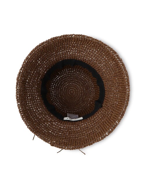 VIS（ビス）の「シンプル雑材ハット（ハット・レディース・ダークブラウン/ベージュ/ベージュ系・F）」の21枚目の写真
