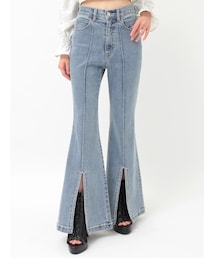 EATME | フロントビジュースリットデニムパンツ(デニムパンツ)