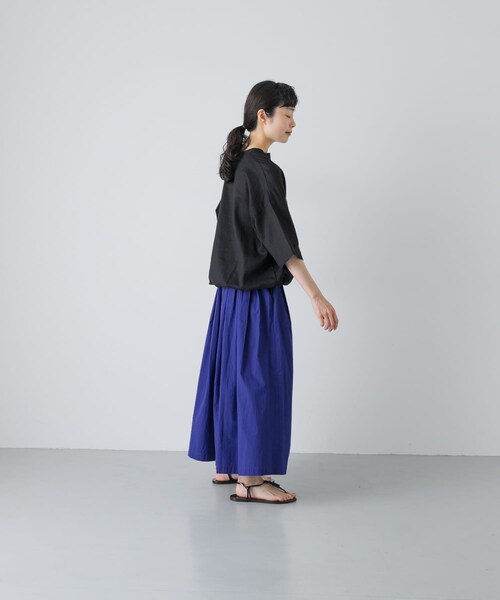 かぐれ（カグレ）の「コットンタックスカート（スカート・レディース・SANDBEIGE/ROYAL BLUE・Free）」の17枚目の写真