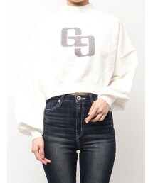 GGインターシャニットトップス