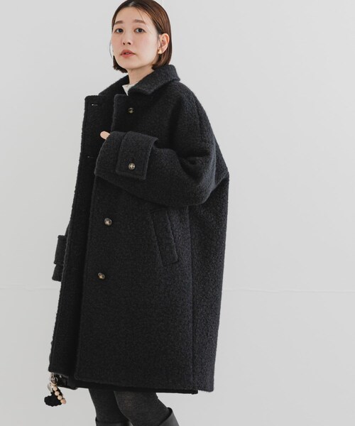 URBAN RESEARCH ROSSO（アーバンリサーチロッソ）の「F by ROSSO　『UR TECH』ブークレステンカラーコート（ステンカラーコート・レディース・BEIGE/NAVY・Free）」の8枚目の写真