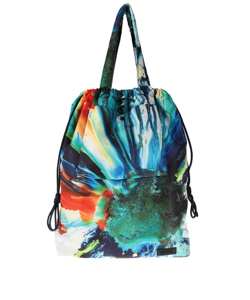 値下げ！【美品】un3d REBORN DRAWSTRING BAGトートバッグ UN3D. アンスリード REBORN DRAWSTRING BAG バッグ