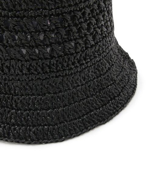 VIS（ビス）の「コーティングペーパーバケットハット（ハット・レディース・ブラック/キナリ・F）」の6枚目の写真