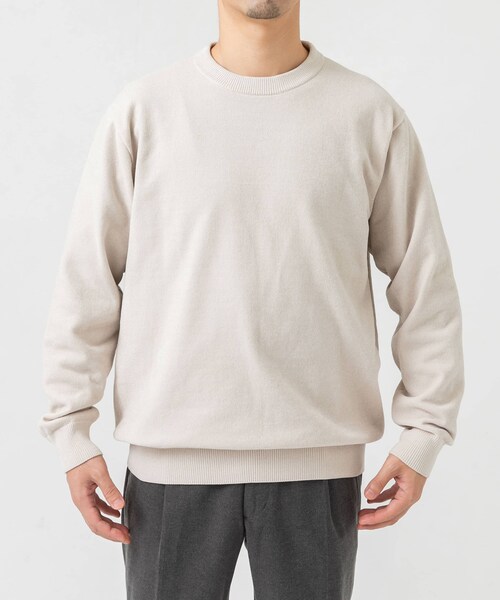 URBAN RESEARCH ROSSO（アーバンリサーチロッソ）の「『XLサイズあり』モールクルーネックニット（ニット/セーター・メンズ・BLACK/IVORY/BEIGE・M/L/XL）」の10枚目の写真
