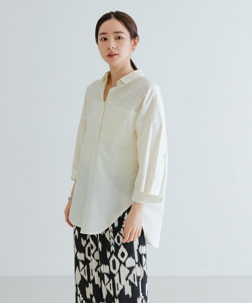 URBAN RESEARCH（アーバンリサーチ）の「new basic　ガーメントダイオーバーシャツ（シャツ/ブラウス・レディース・SAGE/PINK/IVORY・FREE）」の10枚目の写真