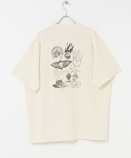 THE GOODLAND MARKET（ザグッドランドマーケット）の「NUDIE JEANS　Koffe Fails T-Shirt（Tシャツ/カットソー・メンズ・Ecru・M/L）」の5枚目の写真