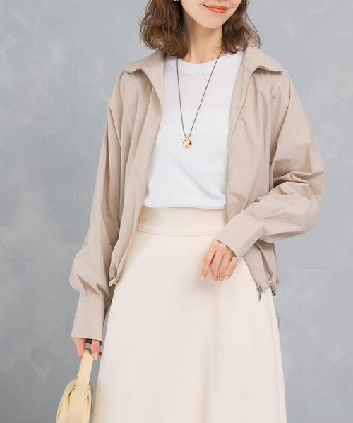 URBAN RESEARCH ROSSO（アーバンリサーチロッソ）の「ZIPライトブルゾン（ブルゾン・レディース・WHITE/GREIGE・FREE）」の13枚目の写真