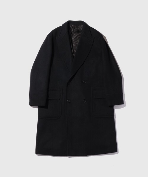 ADAM ET ROPE'(アダムエロペ)の「JACKAL 140s POLO COAT(その他アウター・メンズ・ブラック/キャメル・L/M/S)」の3枚目の写真