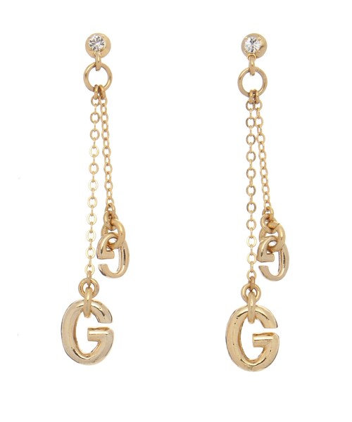 GYDA（ジェイダ）の「JEYSUS GGチャームchainピアス（ピアス（両耳用）・レディース・シルバー/ゴールド・F）」の4枚目の写真