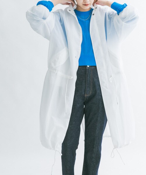 KBF（ケイビーエフ）の「ナイロンモッズコート（モッズコート・レディース・OFF/D.KHAKI・one）」の5枚目の写真