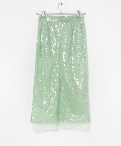 URBAN RESEARCH（アーバンリサーチ）の「VIVIANO　Sequins Midi Skirt（スカート・レディース・GREEN・M）」の8枚目の写真