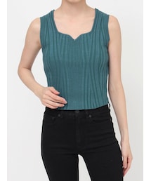 MURUA | スクエアキーネックニットタンク(タンクトップ)