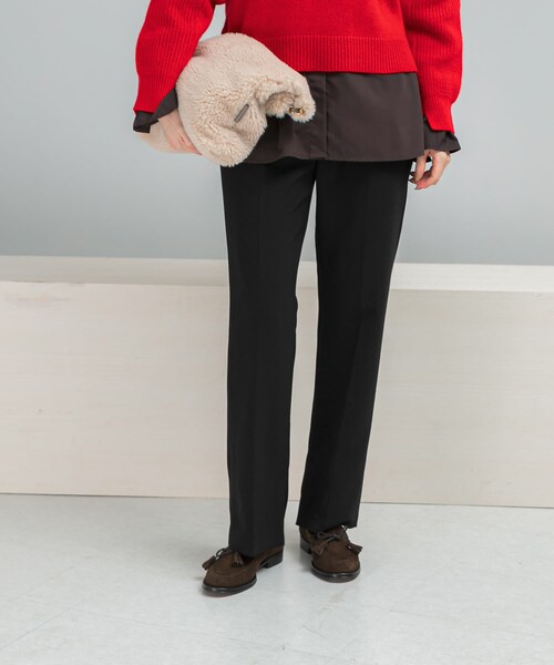 URBAN RESEARCH ROSSO（アーバンリサーチロッソ）の「スリットフレアストレッチパンツ（その他パンツ・レディース・IVORY/BLACK・36/38）」の2枚目の写真