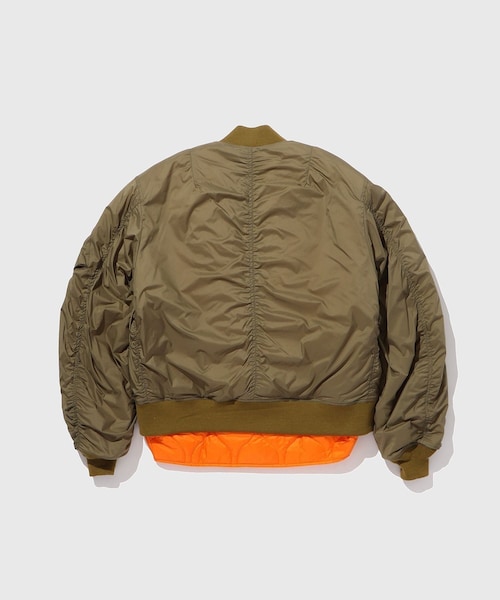 ADAM ET ROPE'（アダムエロペ）の「【JOHN MASON SMITH/ジョン メイソン スミス】MICRO RIPSTOP NYLON REMOVABLE LINER MA-1（MA-1・メンズ・ブラック/オリーブ/ピンク・L/M）」の22枚目の写真